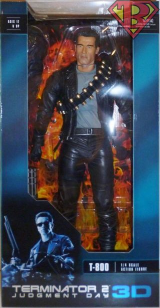 T - 800 Terminator 2 Judgment Day 3d 1/4 Scale 18 " Inch Action Figure Neca 2017