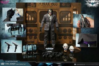 Usa Seller Soap Studio 1/12 Batman Dark Knight Joker Figure 6  Robbed Version