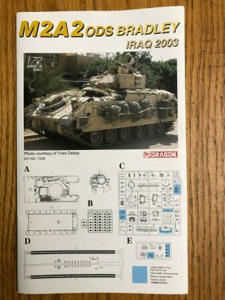 BAGS Dragon M2A2 Bradley ODS Iraq 2003 1:72 Armor Series Model Kit 7226 4