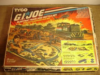 Vintage 1983 Gi Joe Tyco Electric Train And Battle Set
