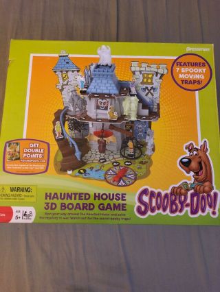 Scooby - Doo Haunted House 3d Board Game - 2011 Euc