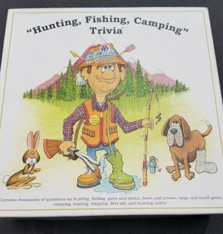 Hunting,  Fishing,  Camping Trivia Board Game Mountainmen Outdoor Sports 2006