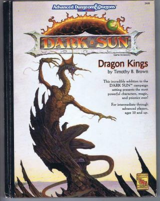 Dragon Kings (dark Sun Campaign Setting Expansion Ad&d 2nd Edition 1992 Tsr 2408