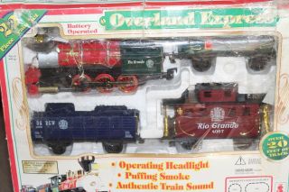 Vintage Overland Express Battery Operated Model Train Set 60990 - Complete Set