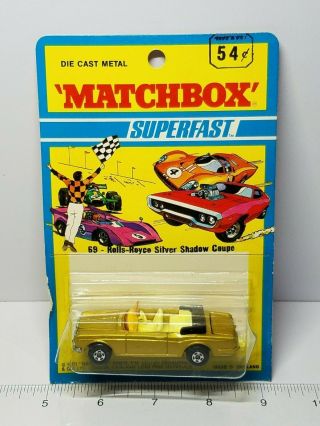 Vintage Matchbox Superfast Rolls Royce Silver Shadow Coupe No.  69