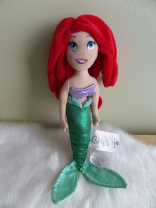 Disney Store Princess Ariel The Little Mermaid Plush Stuffed Doll Toy