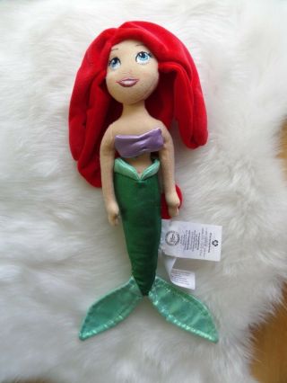Disney Store Princess Ariel The Little Mermaid Plush Stuffed Doll Toy 2