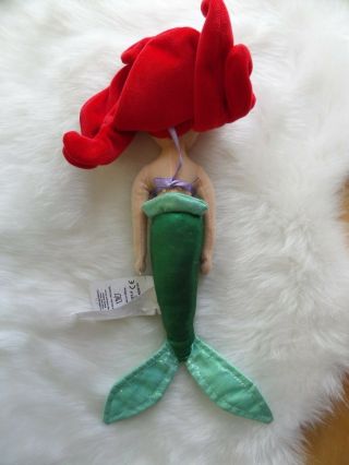 Disney Store Princess Ariel The Little Mermaid Plush Stuffed Doll Toy 5