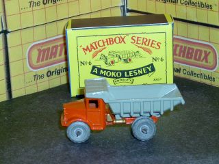 Matchbox Lesney Euclid Quarry Truck 6 a1 MW thin gap F - C SC1 V/NM crafted box 3