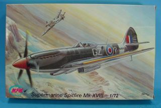 1/72 Scale Mpm C72026 Supermarine Spitfire Mk Xviii Plastic Model Airplane Kit