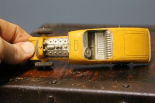 Vintage TootsieToy Hot Rod Car Ford Yellow Rat Rod Metal Toy made in USA old toy 7