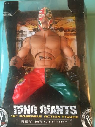 Jakks Pacific Wwe Ring Giants Rey Mysterio Series 6 14 " Poseable Action Figure