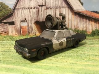 1/43 1974 Dodge Monaco Bluesmobile Rusty Weathered Custom Diecast Barn Find Car