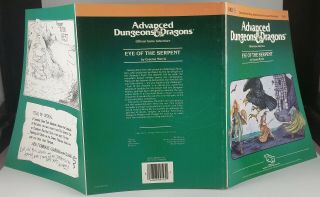 AD&D 1st Ed Adventure Module - UK5 EYE OF THE SERPENT VERY RARE 9125 Vintage TSR 3