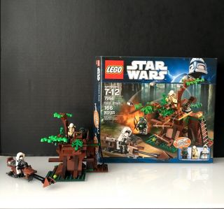 Lego 7956 Star Wars - Ewok Attack - / 100 Complete W/ Box - Retired Set