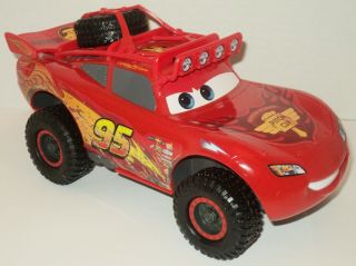 Disney Pixar Cars 9 " Talking & Sounds Off - Road Lightning Mcqueen Rally Car