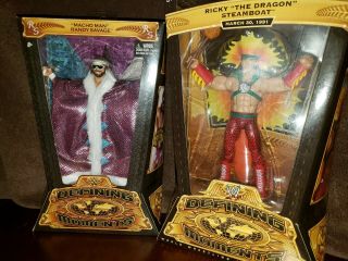 Wwe Mattel Defining Moments Elite Ricky " The Dragon " Steamboat And Macho Man Moc
