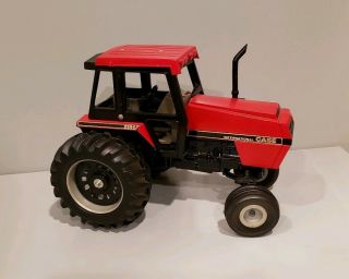 Vintage 1980s pressed steel Ertl Case International 2594 tractor 1/16 3