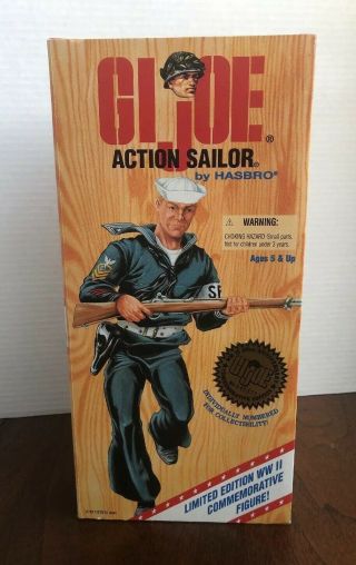G.  I.  Joe Action Sailor Limited Edition World War Ii - 12 " Tall - Hasbro Gi Joe