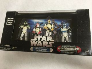 Entertainment Earth Exclusive Star Wars Clone Trooper 4 - Pack Limited Edition