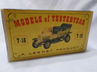 MATCHBOX MODELS OF YESTERYEAR Y16 - 1 1904 SPYKER VETERAN AUTOMOBILE ISSUE 5 5