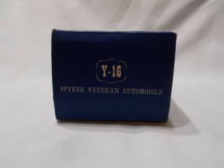 MATCHBOX MODELS OF YESTERYEAR Y16 - 1 1904 SPYKER VETERAN AUTOMOBILE ISSUE 5 6