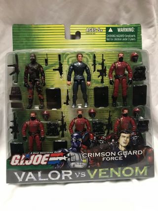 Gi Joe Valor Vs Venom Crimson Guard Force Figure Set (tomax & Firefly Set)