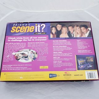 Friends Scene It DVD Trivia Game with Real TV Show Clips Complete Set VGC 3