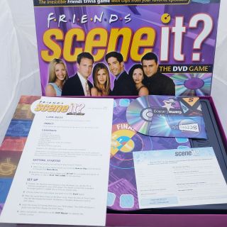 Friends Scene It DVD Trivia Game with Real TV Show Clips Complete Set VGC 5