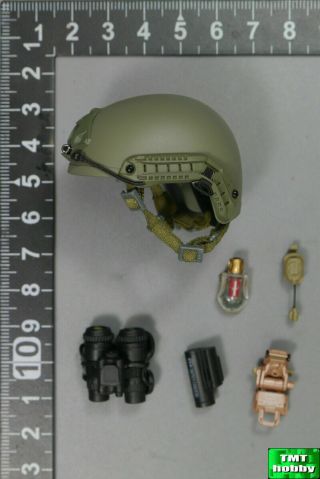 1:6 Scale Dam 78063 Dea Srt Agent El Paso - Fast Ballistic Helmet Set