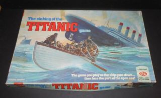 Rare 1976 The Sinking Of The Titanic Board Game Ideal Toy Corp.  Classic Vintage