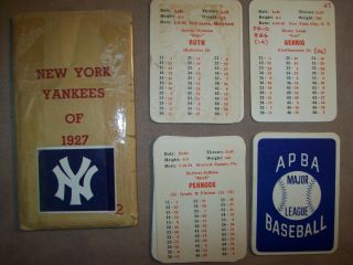 Apba Baseball Great Teams Of The Past 1927 York Yankees - Gehrig 6 At 15