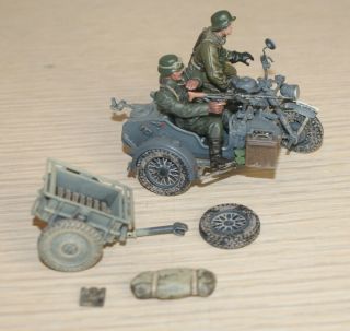 Forces Of Valor 1/32 Ww2 German Bmw Zundapp Motorcycle Grey