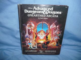 Tsr Advanced Dungeons And Dragons Unearthed Arcana Gary Gygax 1985 2017