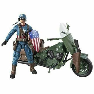 Marvel Legends Series Captain America With Motorcycle Action Figure E4704 Nib