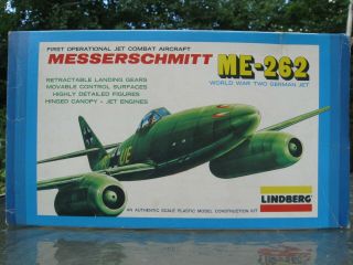 Vintage Lindberg 1/48 Messerschmitt Me262 Jet Fighter 2314