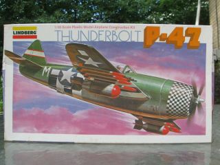 Vintage Lindberg 1/48 P - 47d Thunderbolt 2319