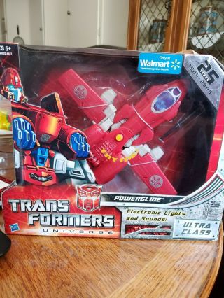 Transformers Universe Red Autobot Powerglide Voyager Class 25 Years Walmart Misb