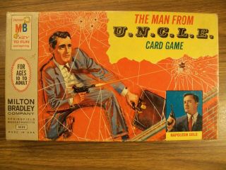The Man From Uncle Card Game 1965 Milton Bradley Vintage Napoleon Solo