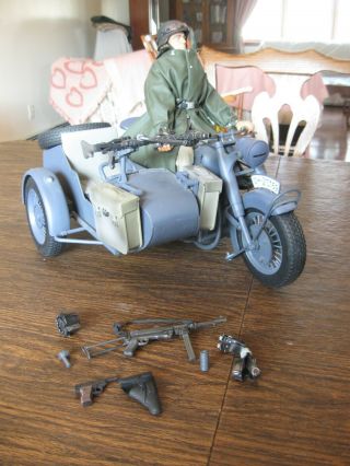 21 St Century Toys 1:6 Scale German Motorcycle With Sidecar