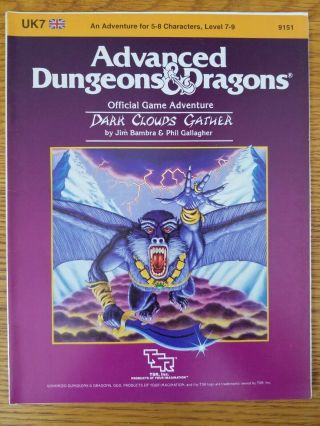 Dark Clouds Gather: Uk7 Advanced Dungeons & Dragons 1st Edition