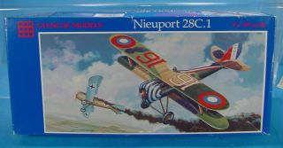 1/48 Glencoe Models 05114 Nieuport 28c.  1 Model Airplane 2 Kits 1 Started 1 Not