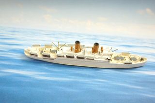 Mercator ? M 585 Der Deutsche 5 " Lead Ship Model 1:1200 - 1250 Miniature Detail 40