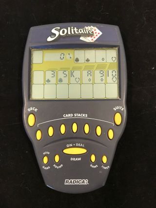 Vintage Radica Solitaire Electronic Hand Held Game 1999