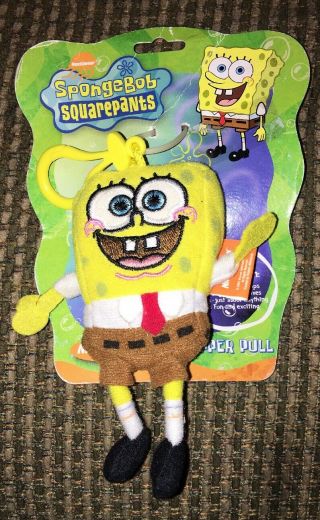 Spongebob Squarepants Nickelodeon Plush Zipper Pull 2002