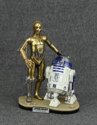 Display Stand Only Hot Toys Star Wars 1/6 R2 - D2 Sideshow C - 3po Figures