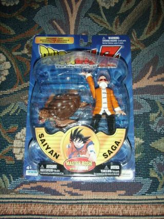 Irwin Dragon Ball Z Action Figure: Master Roshi,  Orange Jacket (and Turtle)