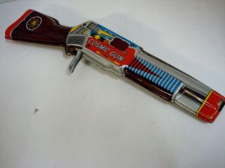Vintage Cosmic Gun Tin Ray Gun Made In Japan Shudo