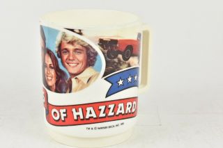 Deka Dukes of Hazzard Plastic Mug General Lee Bo Luke Daisy Duke Boss Hogg 1981 3