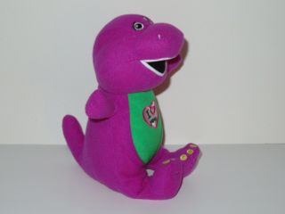 Barney & Friends Plush I Love You Barney Singing Doll Purple Dinosaur Lyons 2011 2